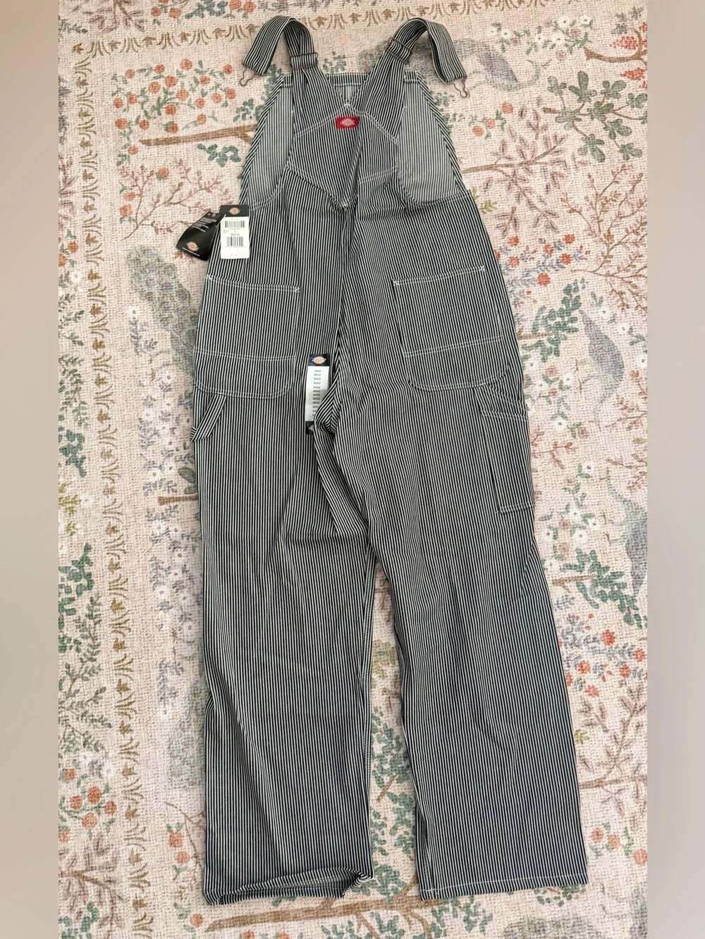 DICKIES Hickory Striped Bib Overalls 36 x 32